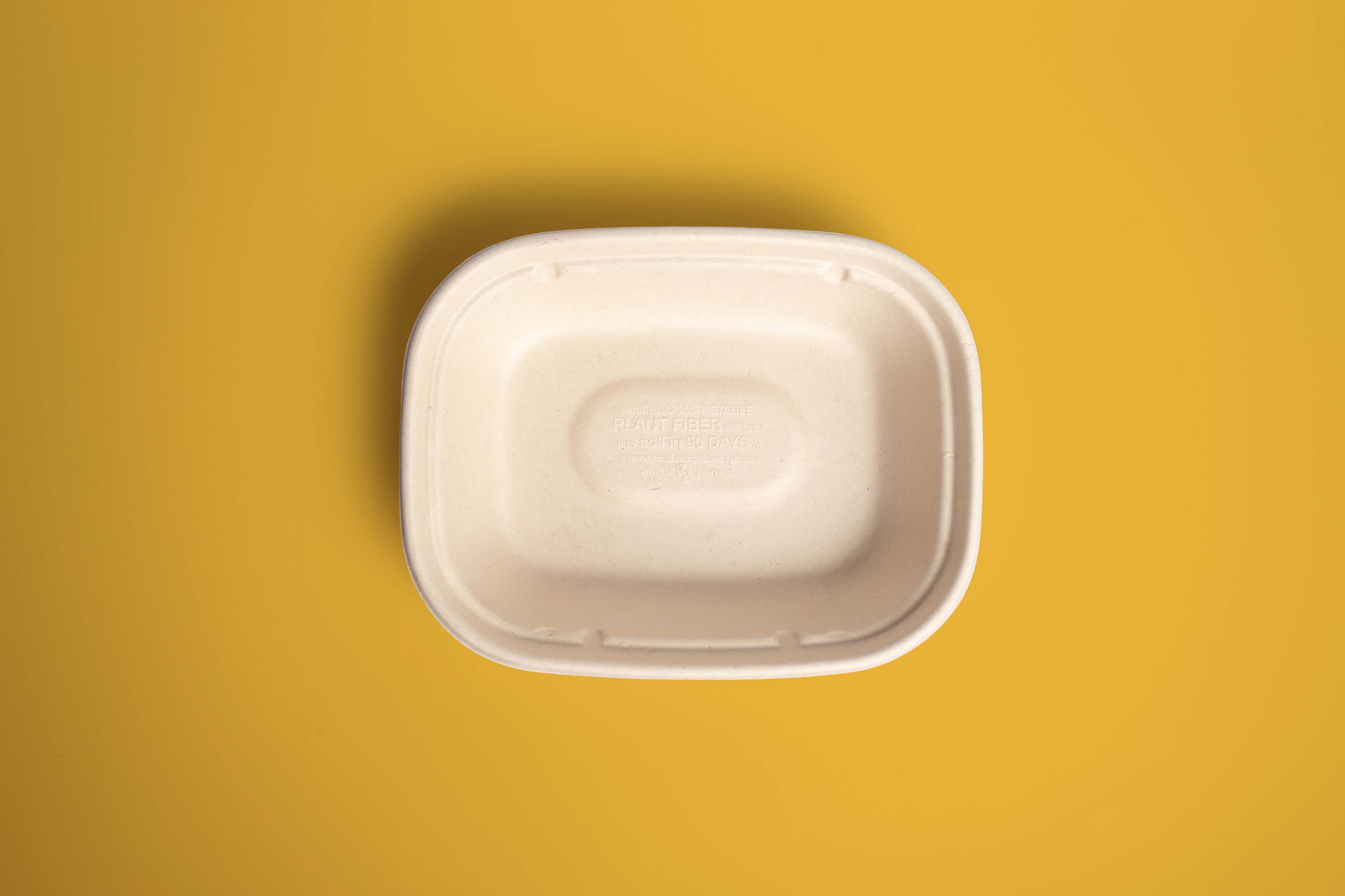 Contenedor Biodegradable Lunch-box 9x7x2